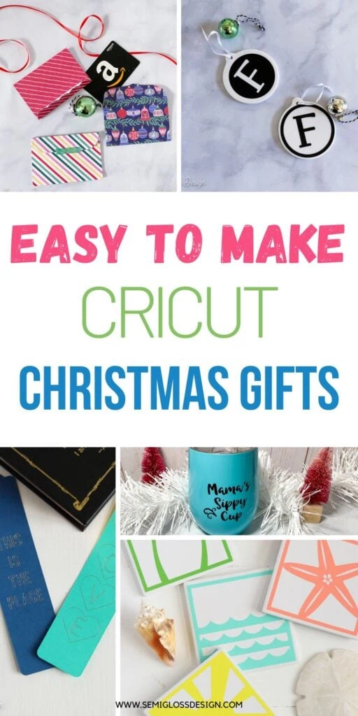 collage of Cricut projects 