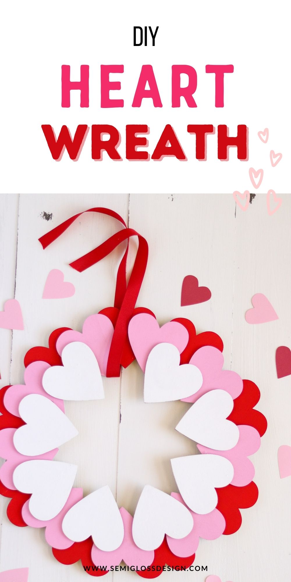 Heart Wooden Wreath Blanks Valentines Crafts