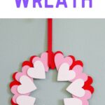 wreath made of wooden hearts