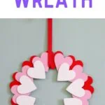 wreath made of wooden hearts