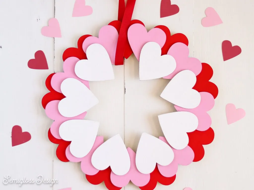 wood heart wreath 