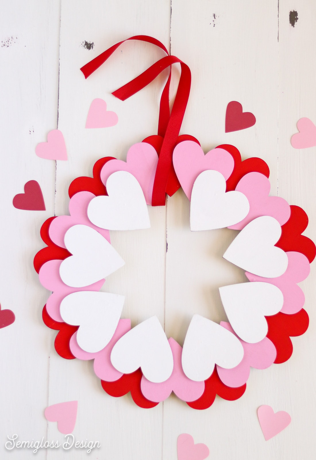 Heart Wooden Wreath Blanks Valentines Crafts