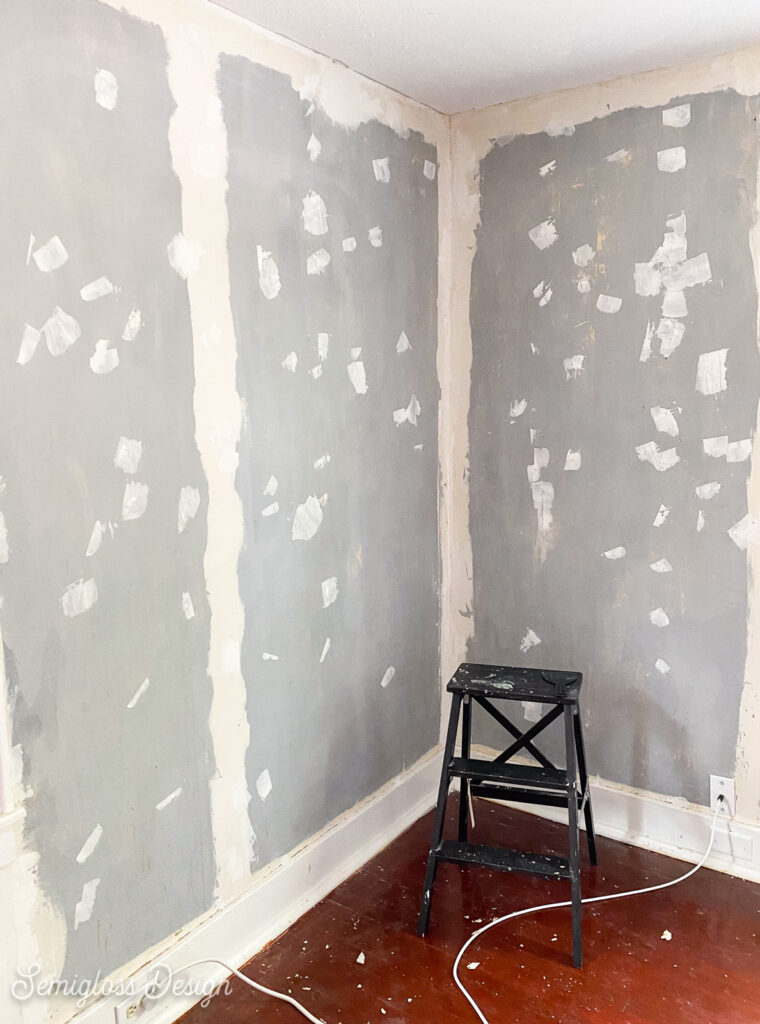 walls being repaired