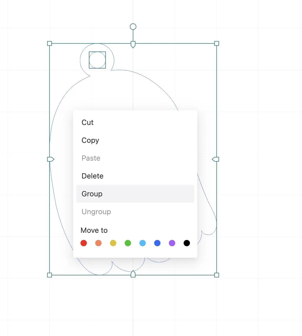 grouping shapes in XCS