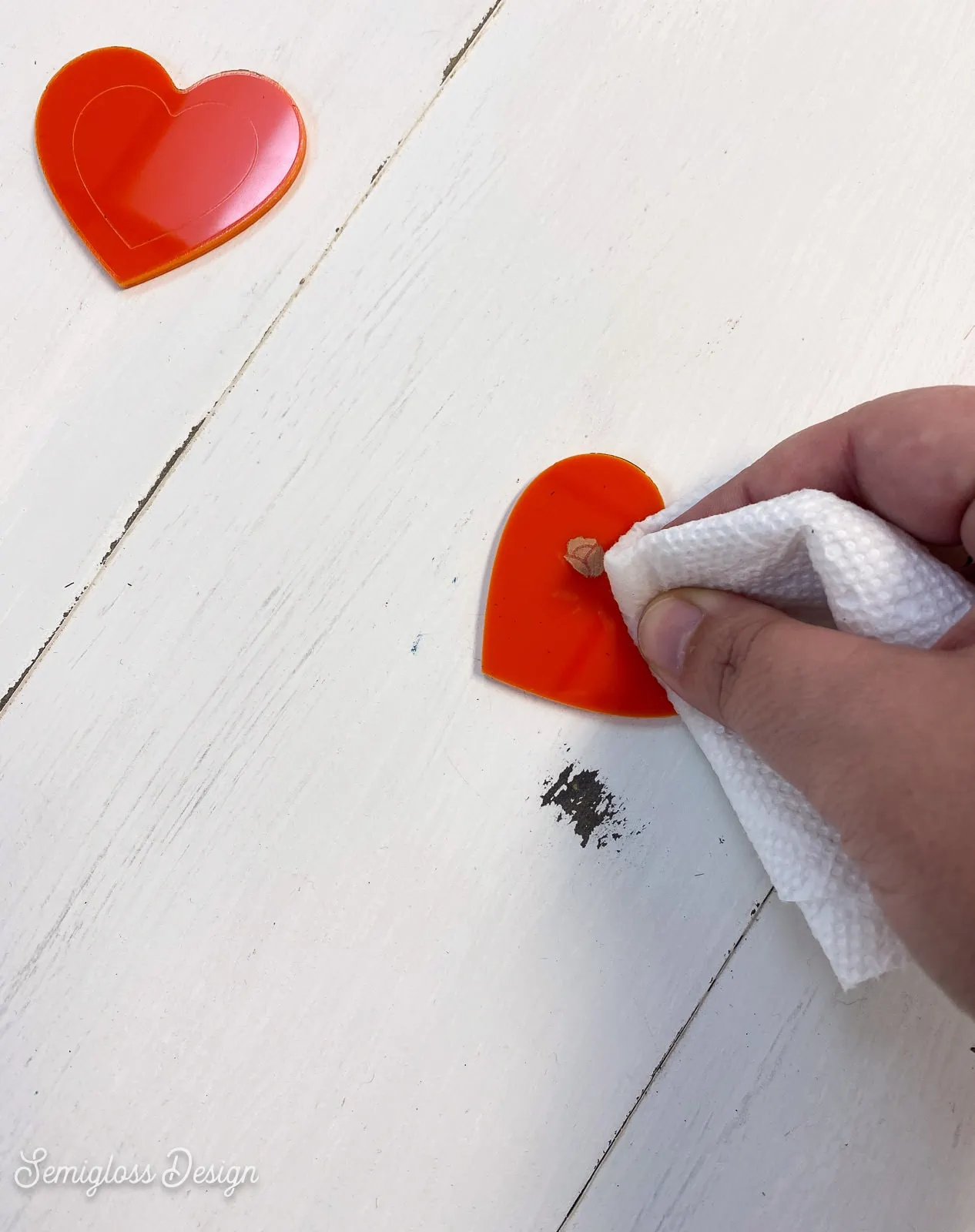 cleaning acrylic protective sheet off