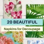 floral paper napkins for crafting