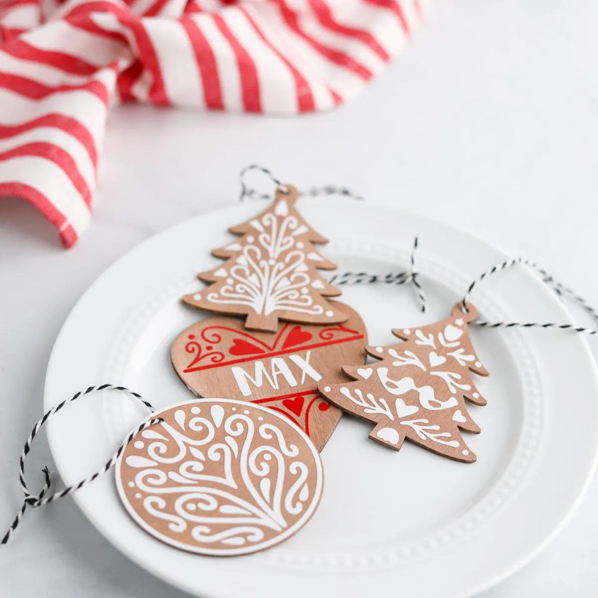 Vinyl Gingerbread Ornaments