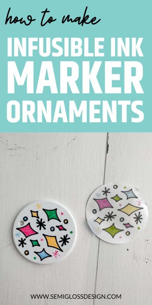 ornaments with colorful sparkles drawn on them