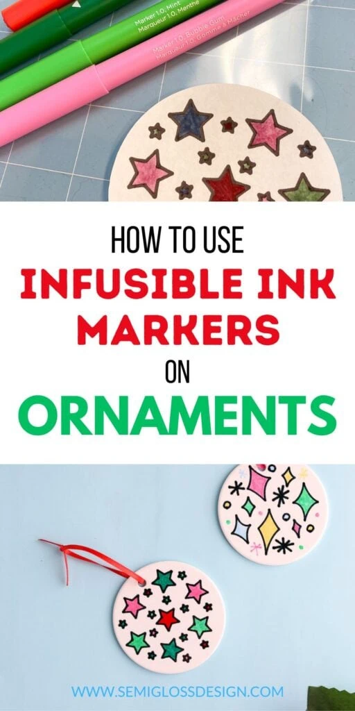 ornaments made with infusible ink markers