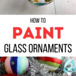 abstract painted ornaments