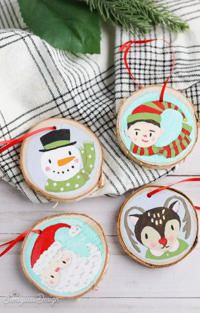 cute hand-painted Christmas ornaments