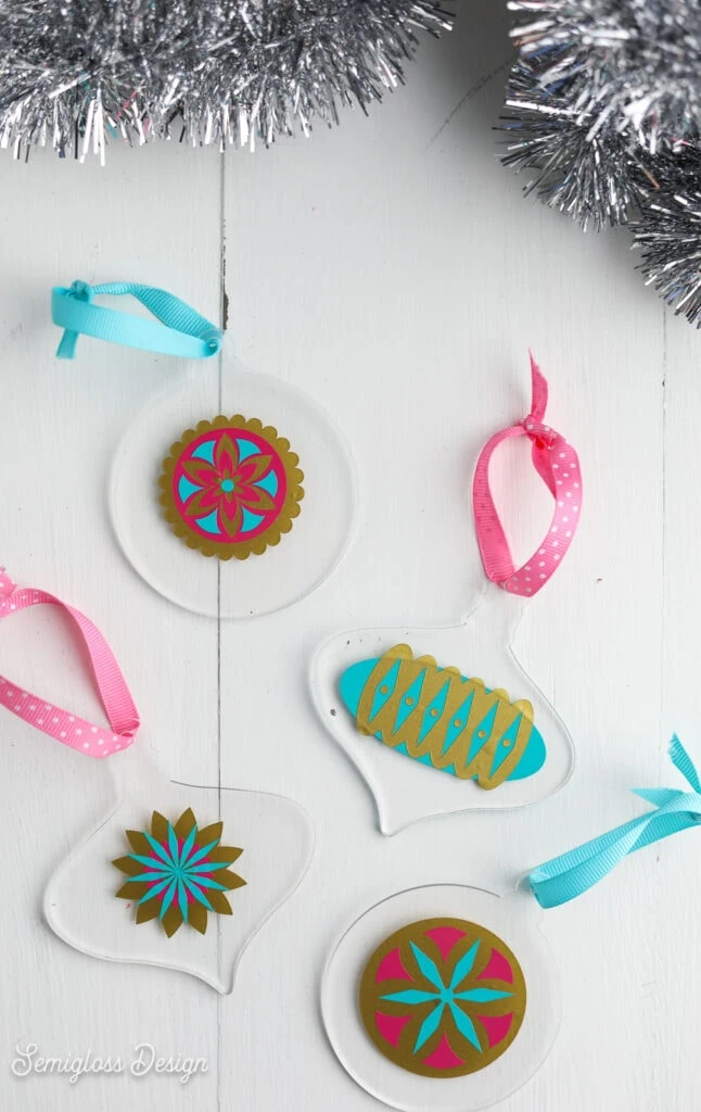 ornaments with retro design