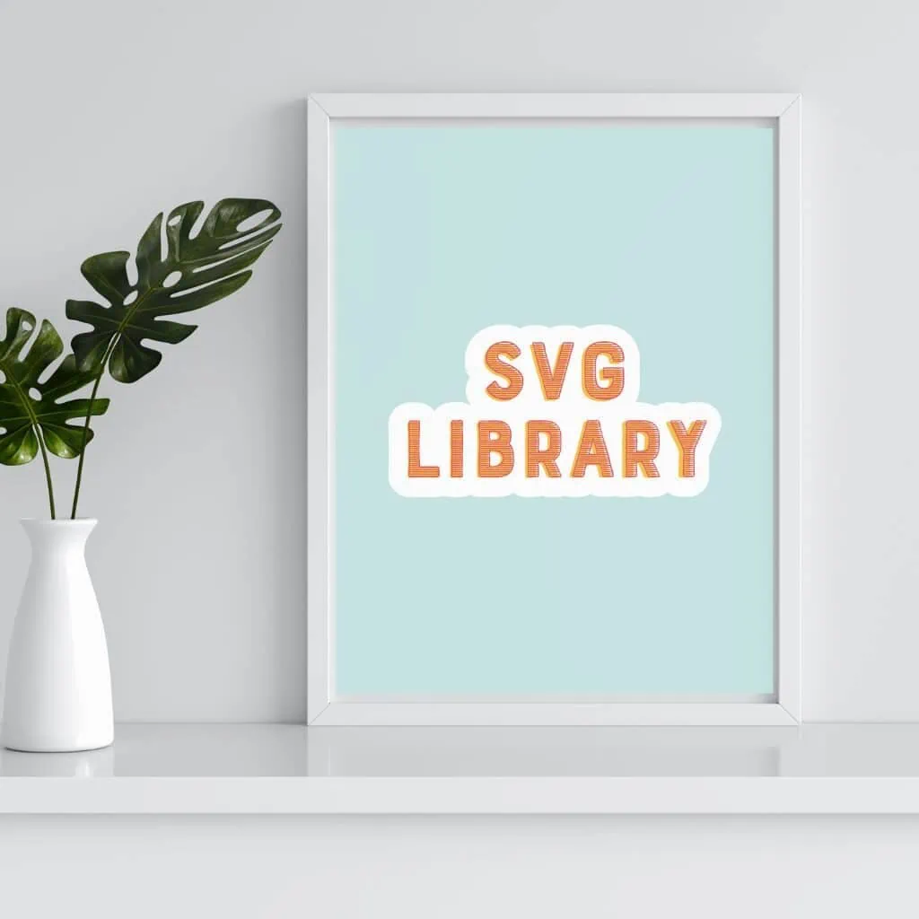 frame that says SVG library