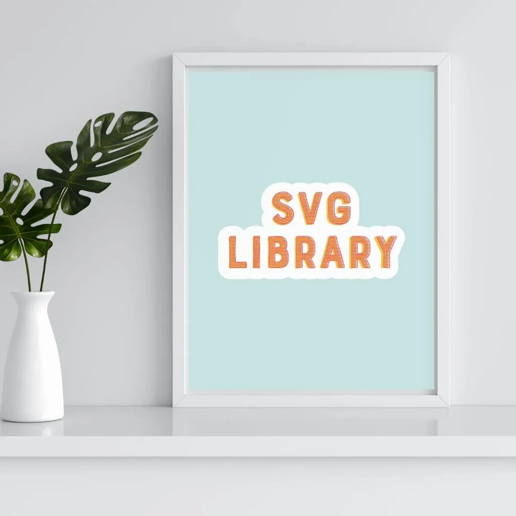 frame that says SVG library