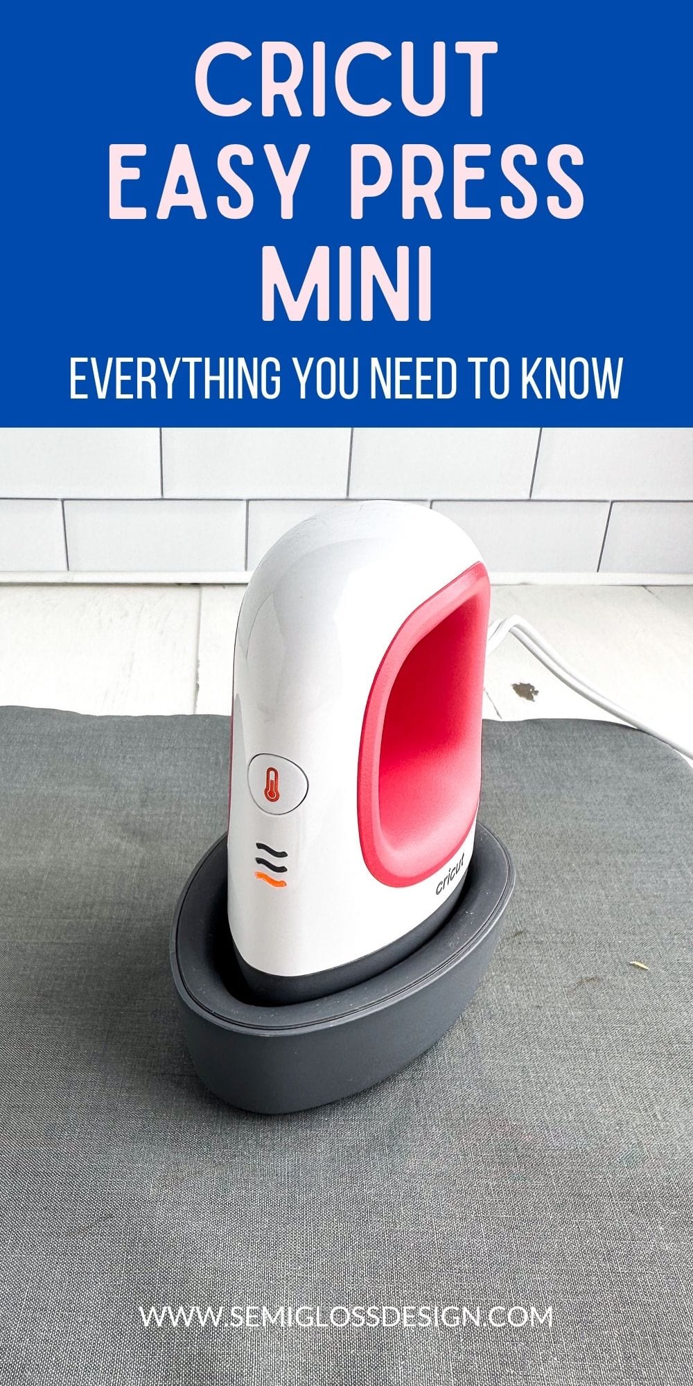 How to Use the Cricut EasyPress Mini Semigloss Design