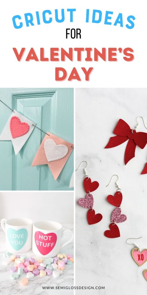 collage of valentine crafts