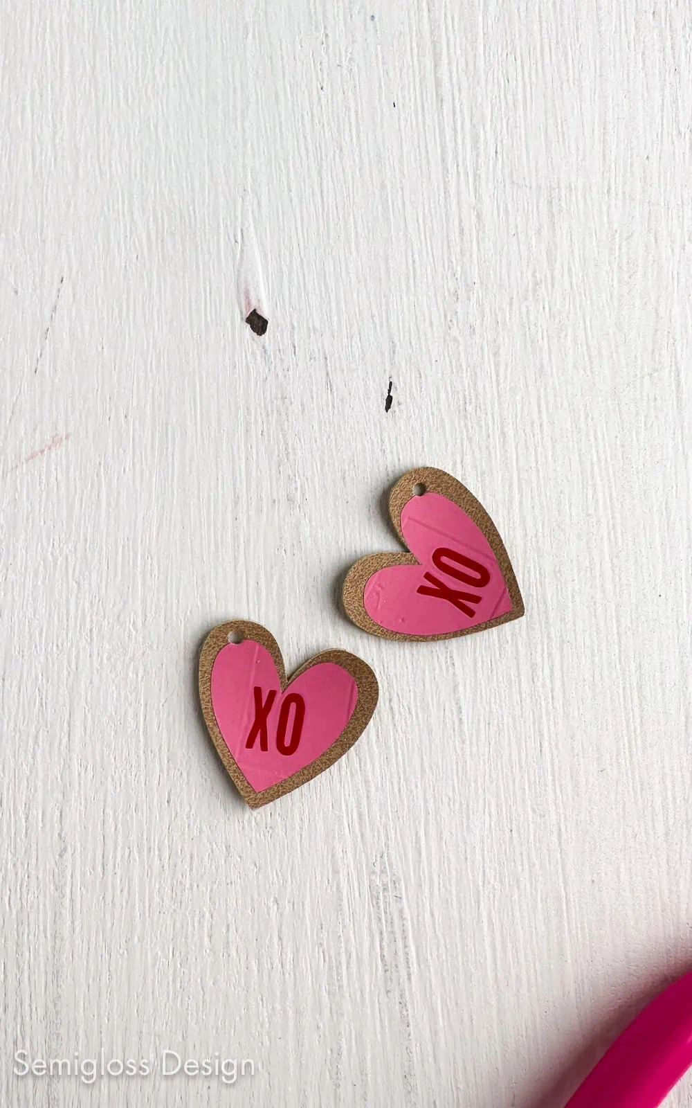 pink cookie earrings 