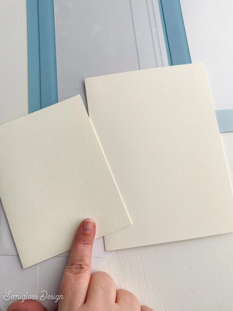 watercolor card texture comparison