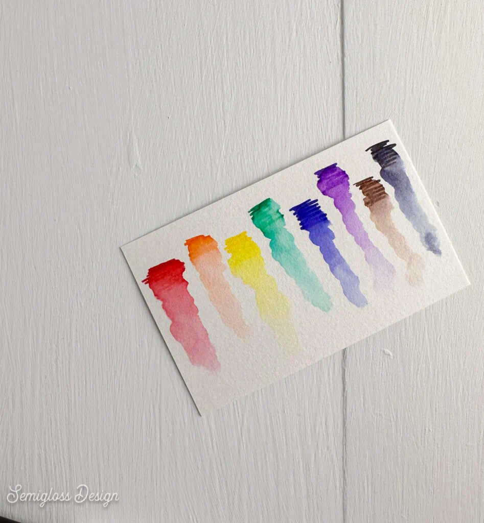 cricut watercolor marker colors