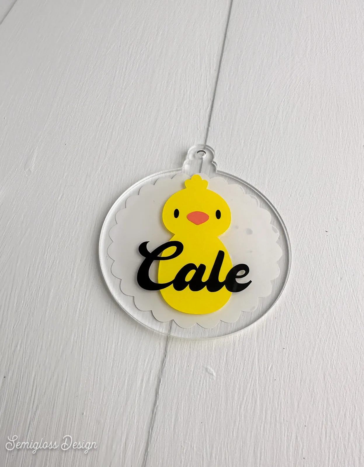 chick name tag 