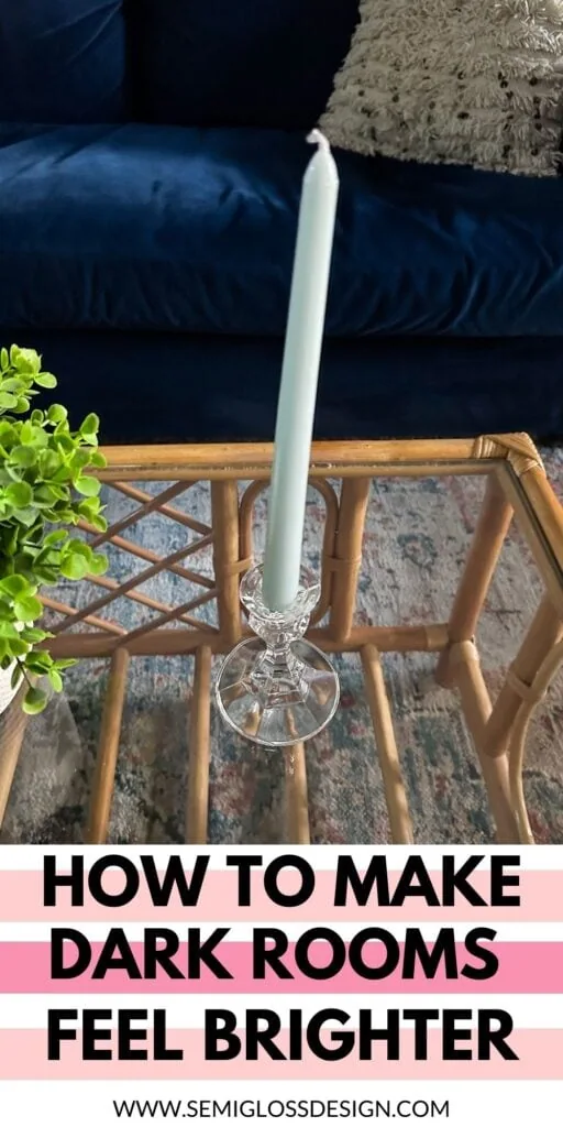 candlestick on glass table