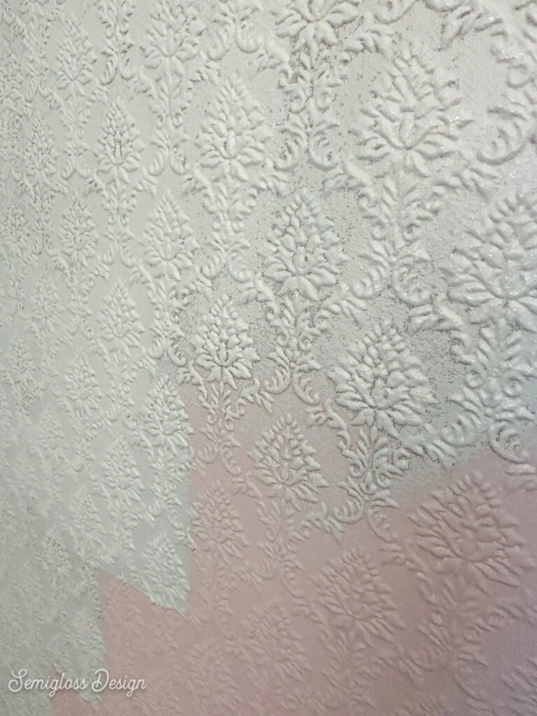 wall getting painted in progress