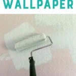 roller painting wall aqua blue