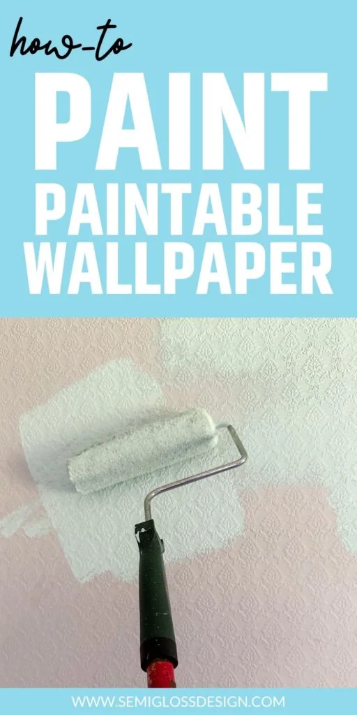 a roller painting a gray wall aqua