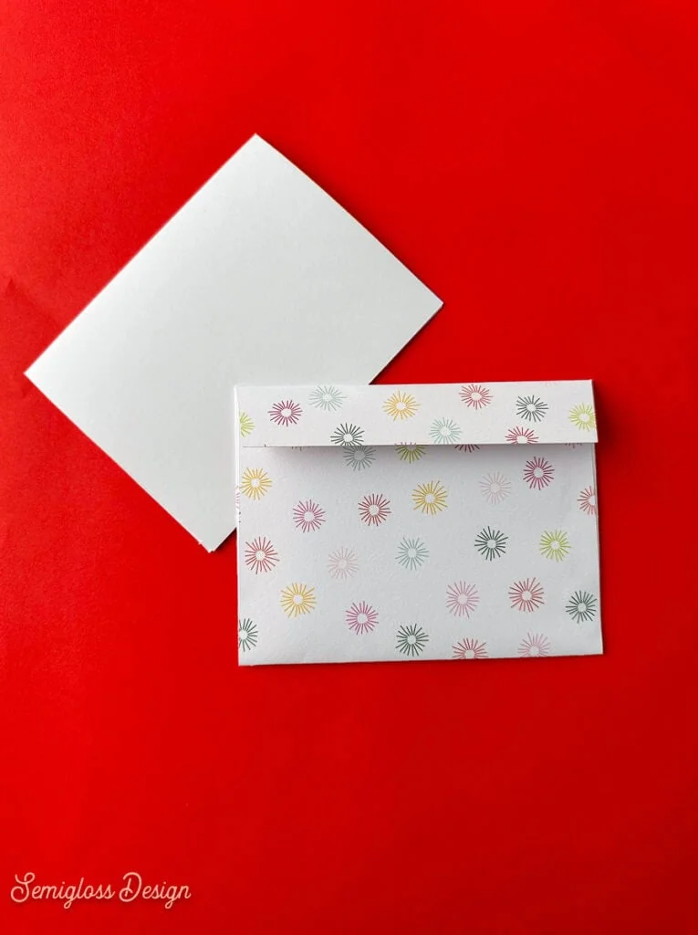 diy envelope with scrapbook paper