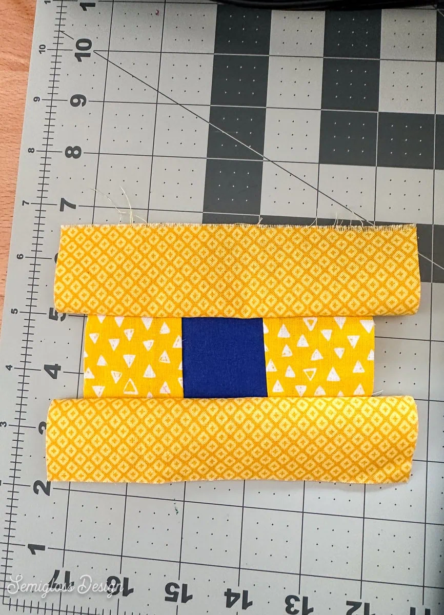 coaster front sewn together