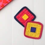 bold coasters in a graphic design