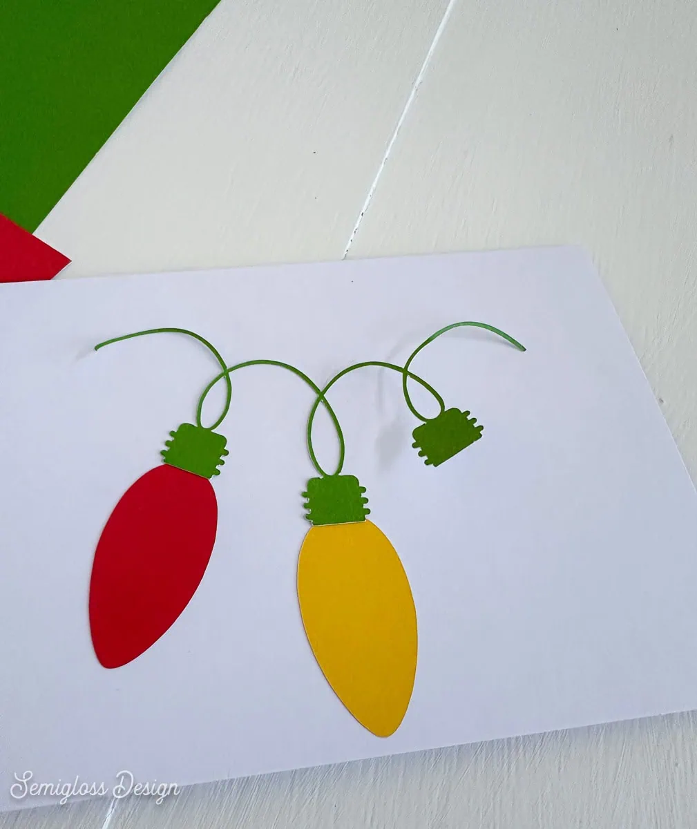 christmas card in progress