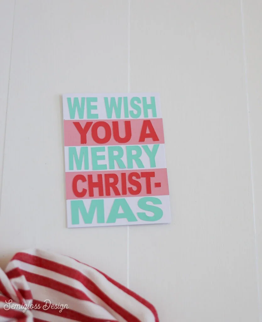 We wish you a merry Christmas card