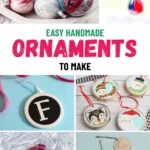 collage of handmade ornaments