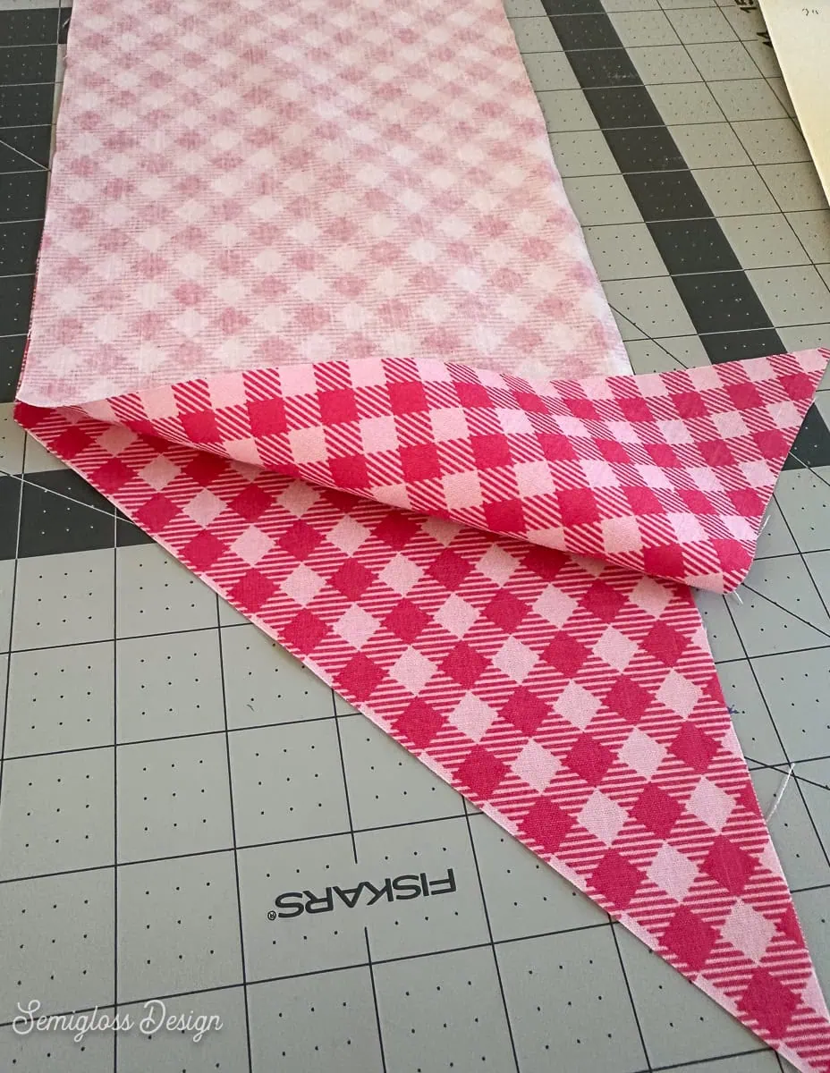 sewing bow tails together