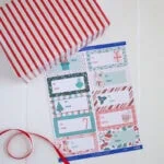 gift tag labels printed on avery labels and present