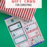 present and gift tag label sheet