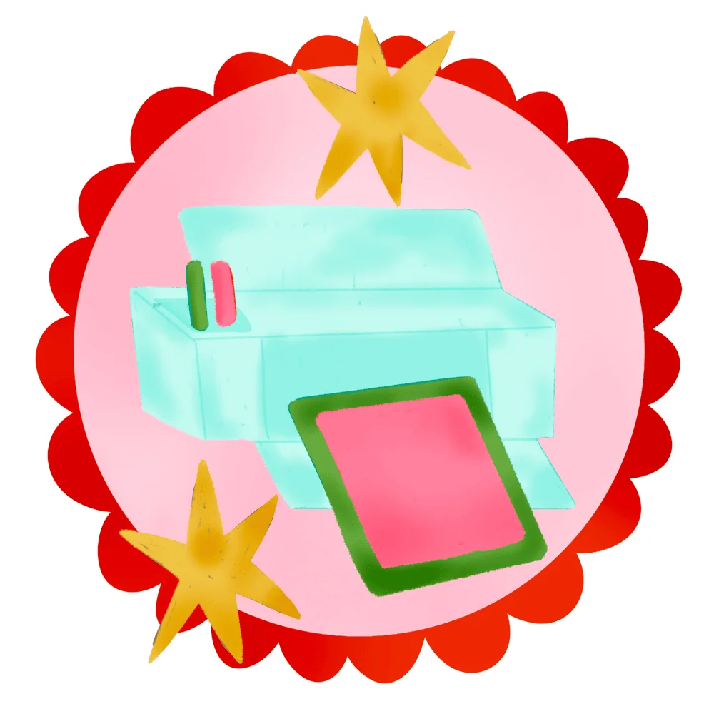 illustration of cricut machine