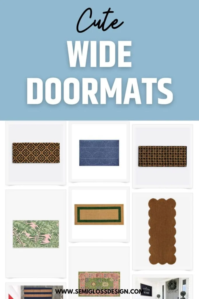 collage of doormats
