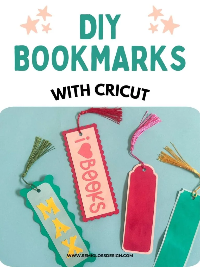colorful bookmarks on aqua background