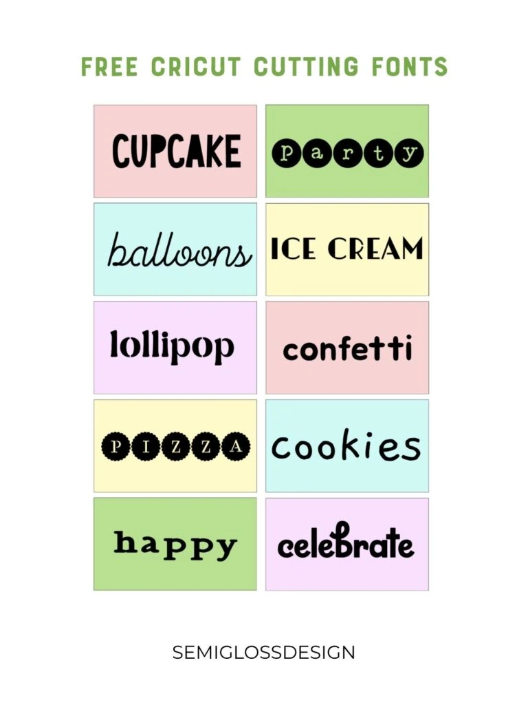 cricut writing font options