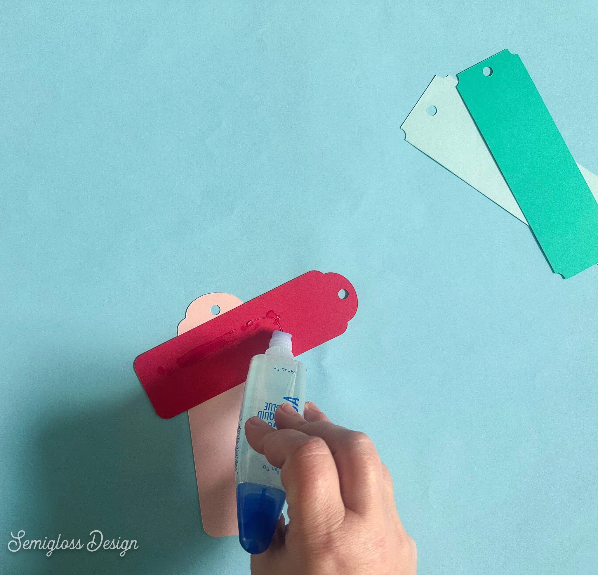 gluing bookmarks together