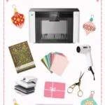 collage of crafty gifts and supplies