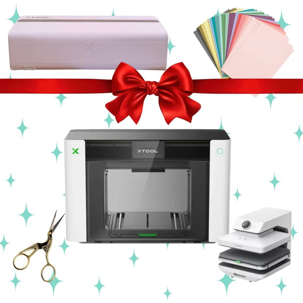 collage of crafting machines and supplies
