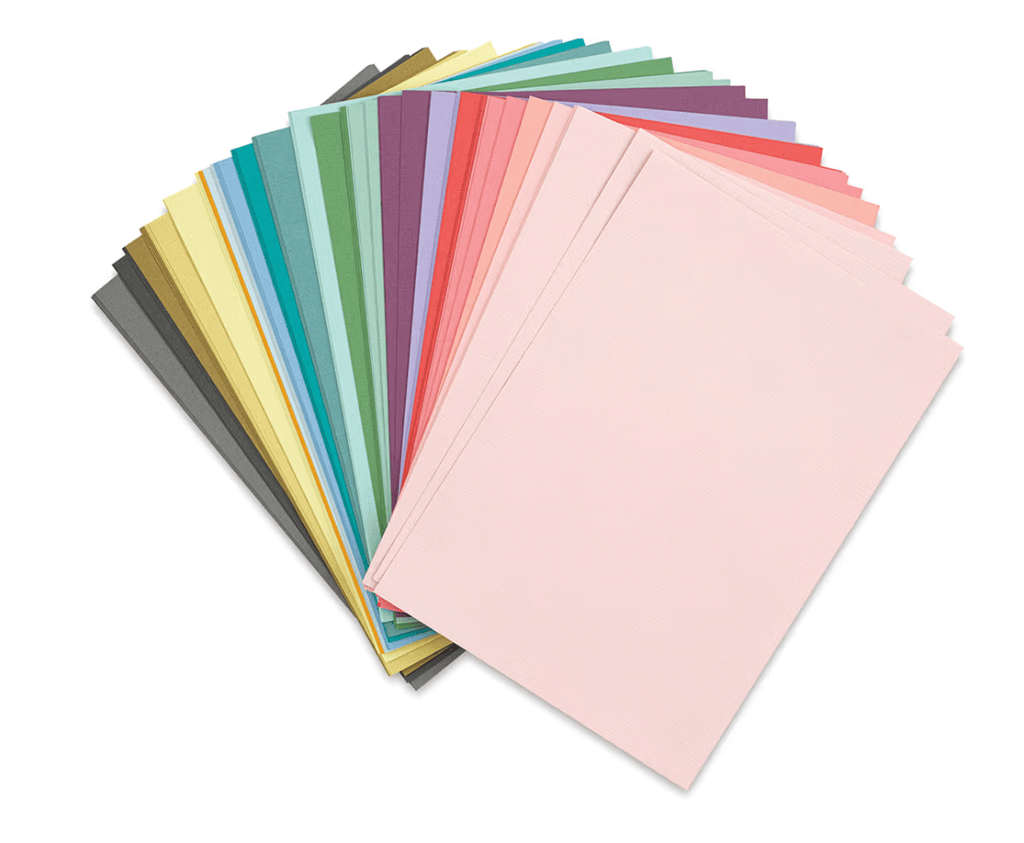 colorful stack of cardstock
