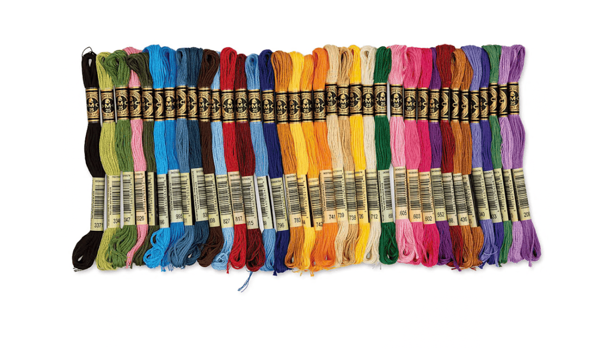 colorful embroidery floss