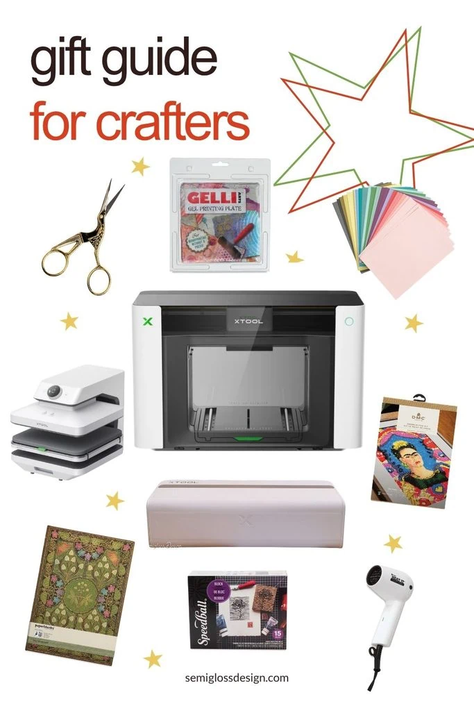 collage of crafty gifts for crafters