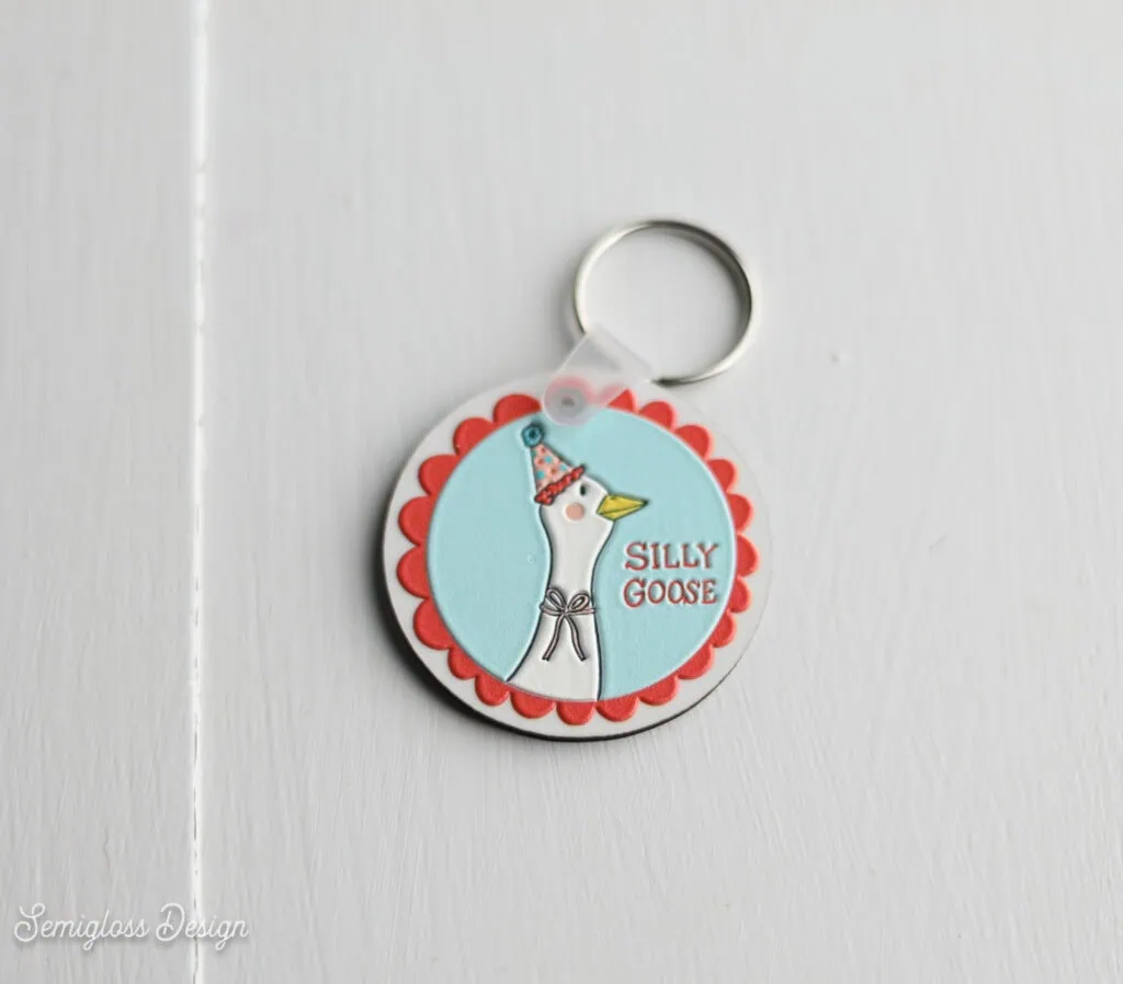 silly goose keychain