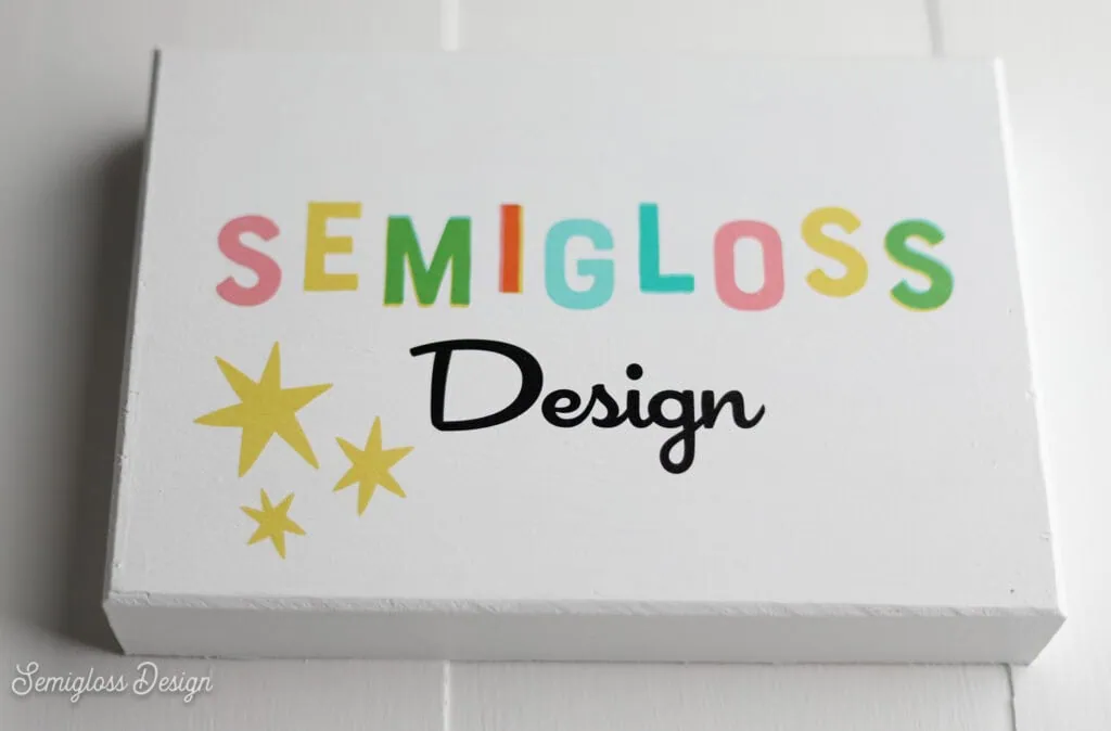 sign with Semigloss Design logo