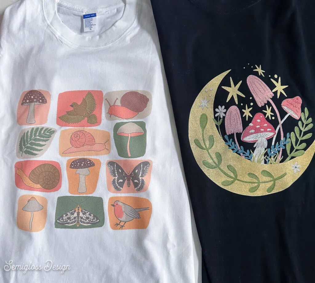 t-shirts printed with DTG printer
